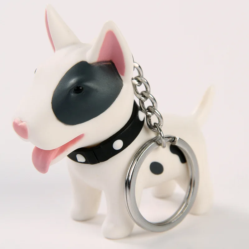 2019 Anime Figure Dog Keychain Pvc Vinyl Hand-painted Craft Dog Bull ...