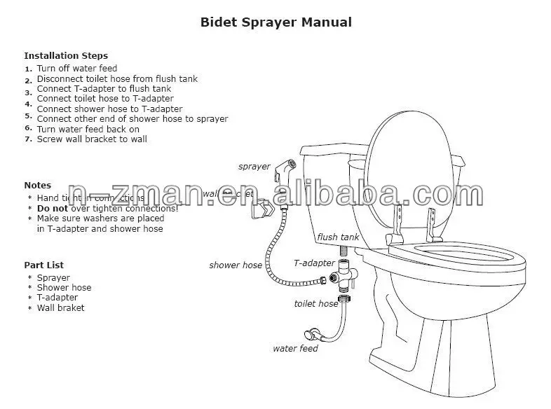 Handheld Sprayer Solid Brass Wall Mount Shower Toilet Bathroom Bidet Diaper Spray Sprayer Shattaf Kit Gold 