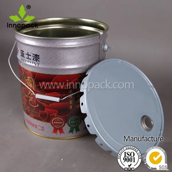 20l Metal Food Grade Oil Usage Bucket With Spout Curly Lid Buy 20l