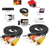 .5M 3m HIFI RCA Jack Audio Cables 3.5mm Male to Male 2RCA 3RCA AUX Cables RCA Cable for Home Theater DVD Headphone