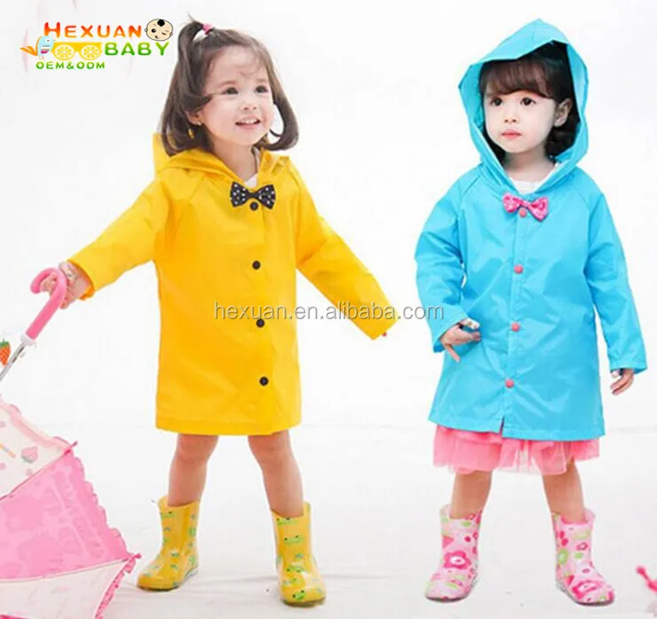 Cartoon Animal Style Waterproof Kids Raincoat For Children Rain Coat Rainwear/rainsuit Student