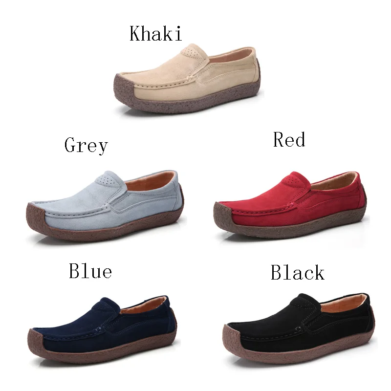 womens flat suede shoes