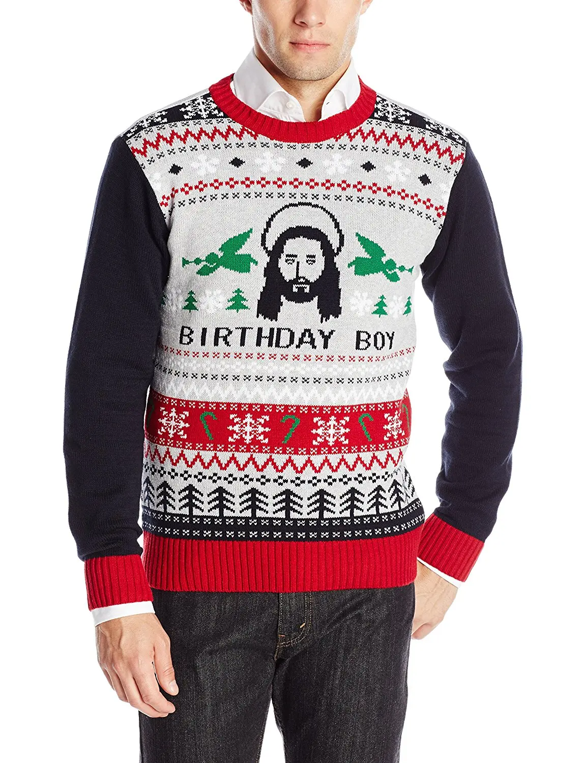 happy birthday jesus ugly sweater