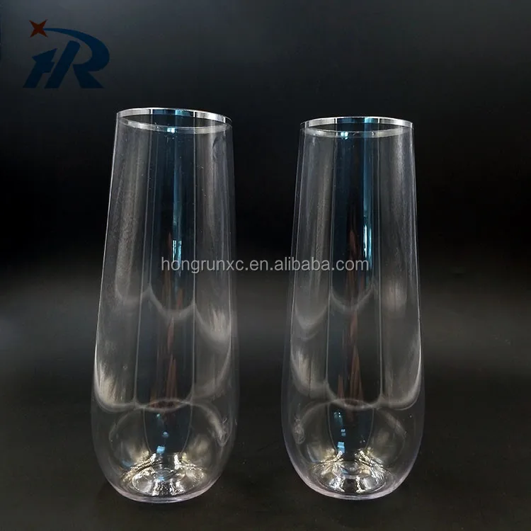 Customized Packing 4pcs Per T Box Stemless Plastic Wine Glass Buy