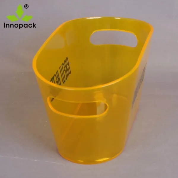 12 Liter Clear Plastic Ice Buckets Wholesale For Beer/wine/beverage