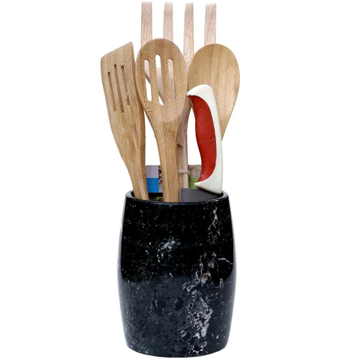Natural Marble Stone Kitchen Accessories Utensil Holder Buy Utensil