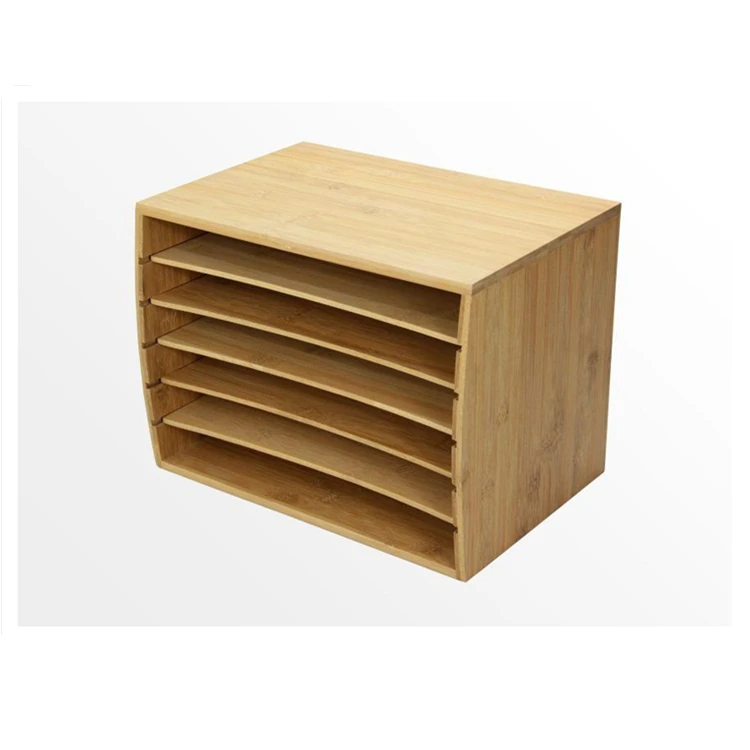 Bamboo Desktop File Sorter A4 Document Organizer Storage Buy Bamboo