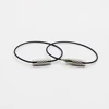 Black Stainless Steel Wire Key chain Cable Key Ring for Hanging Luggage Bag Suitcase Name Tag
