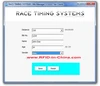 race timing software be used in racing events