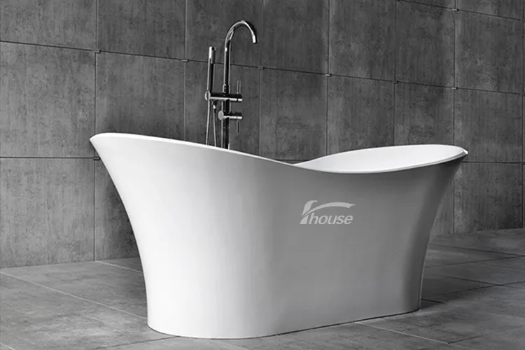 New Design Artificial Stone Bathtub Bathroom Bathrub Freestanding
