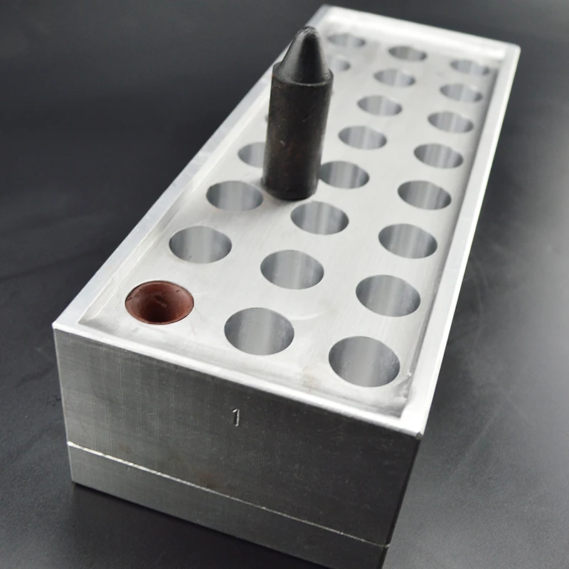 Lm Mini Pen Shape Crayons Mould With 24 Cavities Aluminum