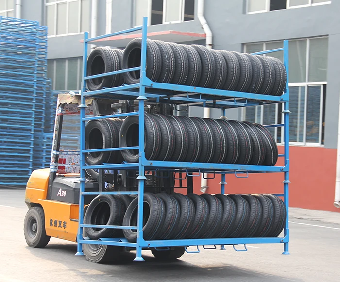 工厂销售好容量车库轮胎储物架