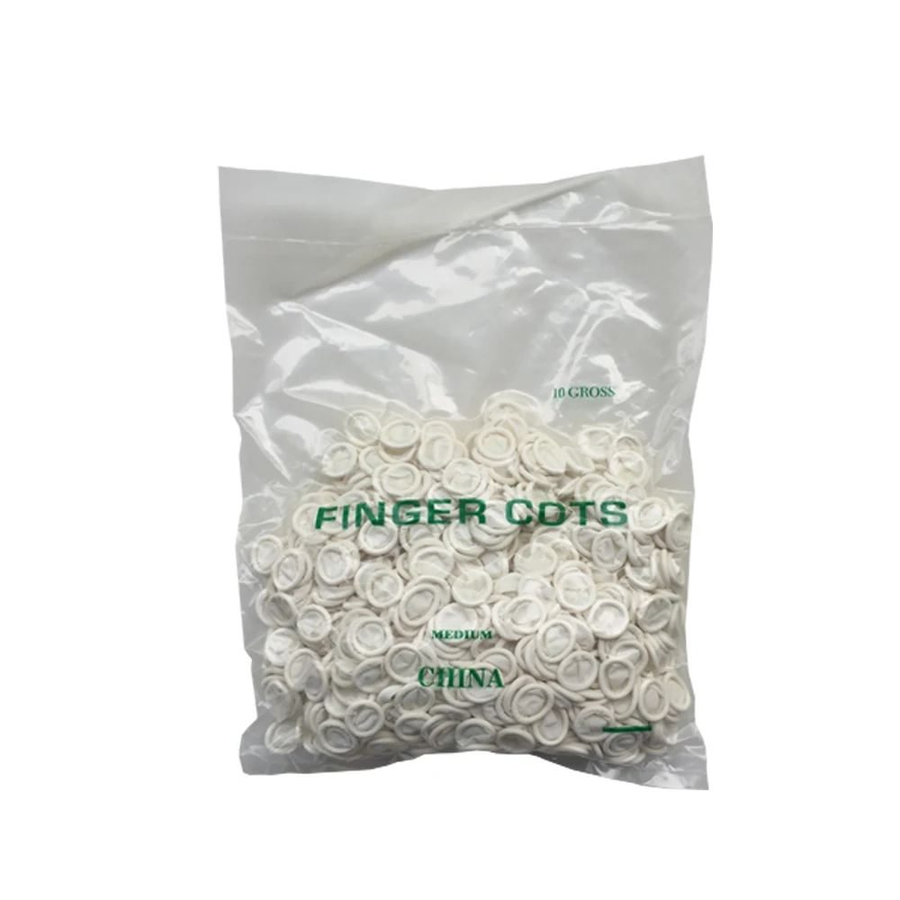 Black Latex Finger Cot Esd Disposable Finger Cots For Industry 24mm