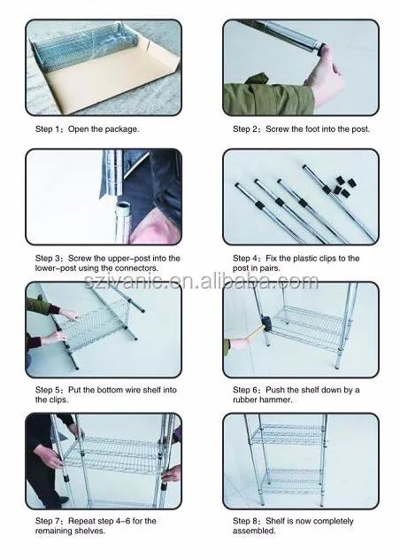 Durable Corrosion Shelving Chrome Wire Display Stand