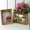 4x6 Picture Frame Photo Display for Tabletop Display Wall Mount Solid Wood High Definition Glass Photo Frame