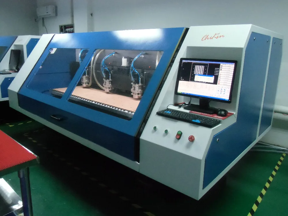 Full Automatic Pcb Cnc Drilling And Milling Machine To Make Holes On