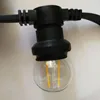 waterproof rubber wire 50m 50 sockets E27 base Led festoon belt light
