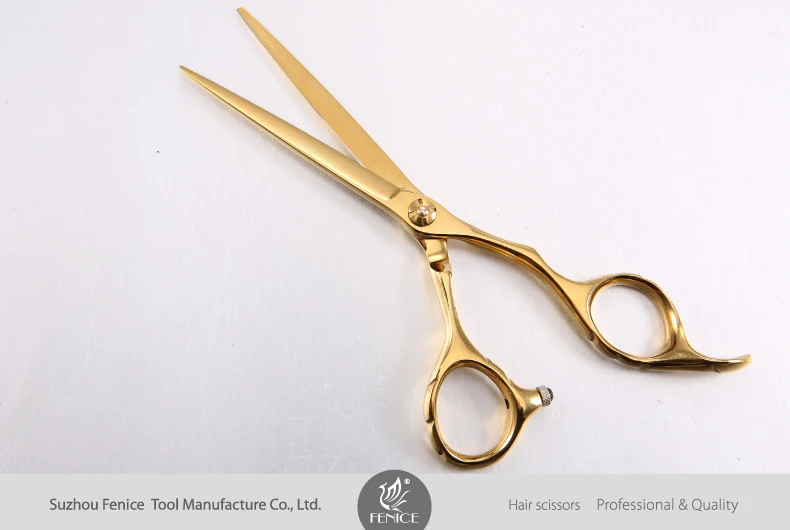 Professional 440C Stainless Steel Rose Gold Color Barber hairdressing scissors Set