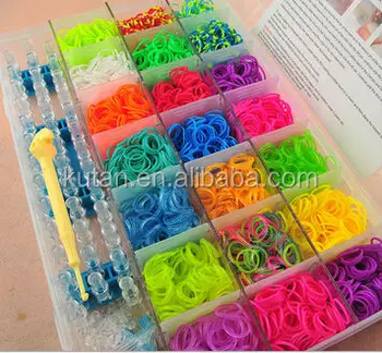 Promotional Kids Funny Crazy Rainbow Style Loom Rubber Bands Promotional Kids Funny Crazy Rainbow Style Loom Rubber Bands Set