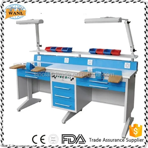 Double Person Used Dental Laboratory Workstation / Dental Table Buy