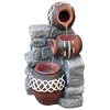 Fengshui Outdoor Garden Stand Wall Cascade Pot Urn Tiers Water Fountain Feature
