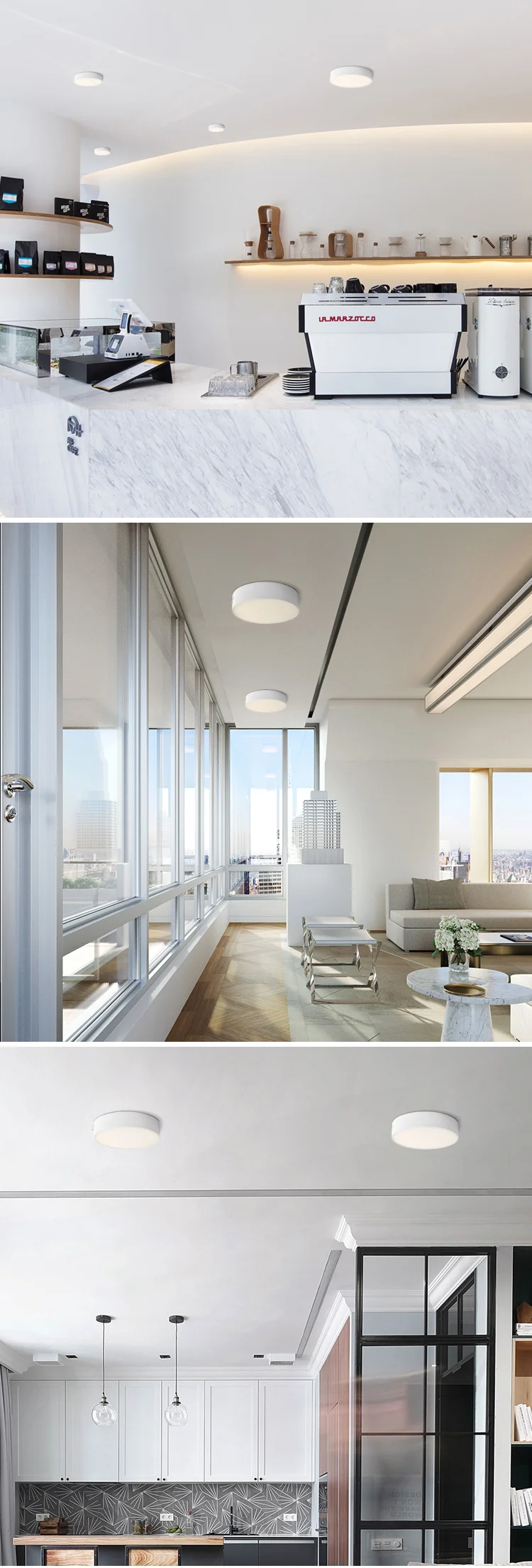 high power surface mounted round 18W/24W/30W led ceiling lighting