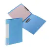 A4 Colored File Folder with Double Strong Metal Clips Refillable File Filing Folder Office Supplies