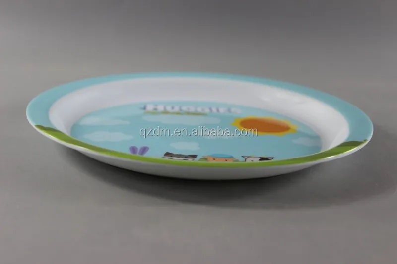 Strong Melamine Kid's Dinner Plate FDA LFGB