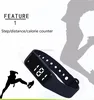Promotional gift CE smart bracelet waterpoof colorful wrist strap pedometer