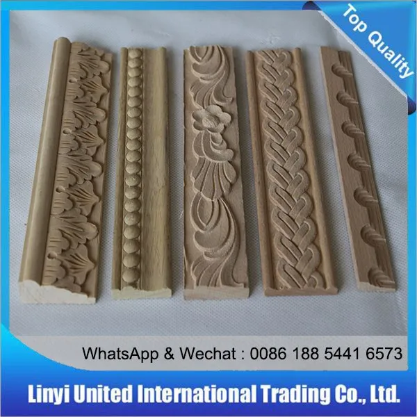 Steam beech hand carved wood molding