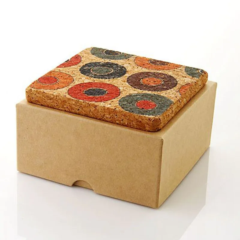 Beverage Coasters Inspirational Set X Large Premium Cork Coasters For Drinks With Handcrafted