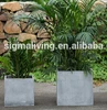 Wholesale quality planters patio garden magnesium mud pot square flower pot