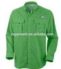 Custom Polyester Fishing Shirt Dry Fit Mens Long Sleeve Shirt Vented Back Performance Button Up Fishing Shirt Wholesale