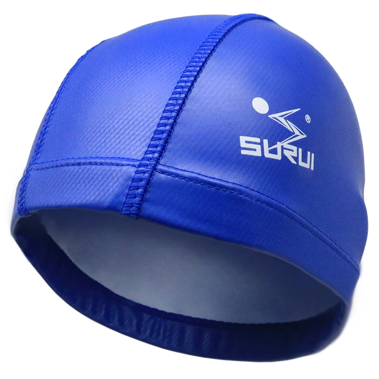 polyester   PU Coated Swim  Cap with Your Logo