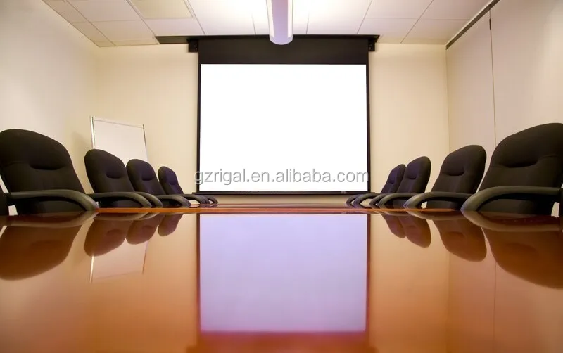 Manual Projector Screen With Selflock System / Wall & Ceiling Mounted
