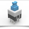 7 x 7mm PCB latching tact tactile push button switch 4 pin DIP tact switch with lock