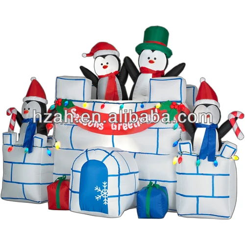 Christmas Inflatable Penguin Igloo Buy Inflatable Penguin Igloo