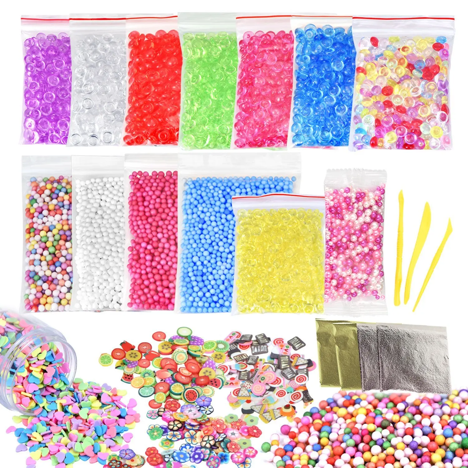 Slime Kit Colorful Styrofoam Foam Beads Polystyrene Foam Balls With ...