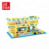 Girl Plastic Yellow Brick House Diy Building Blocks