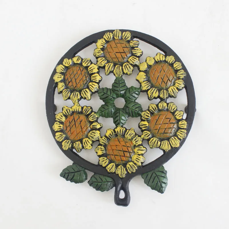 Sunflowers Cast Iron Trivets For Wall Decoration Buy Cast Iron Trivet