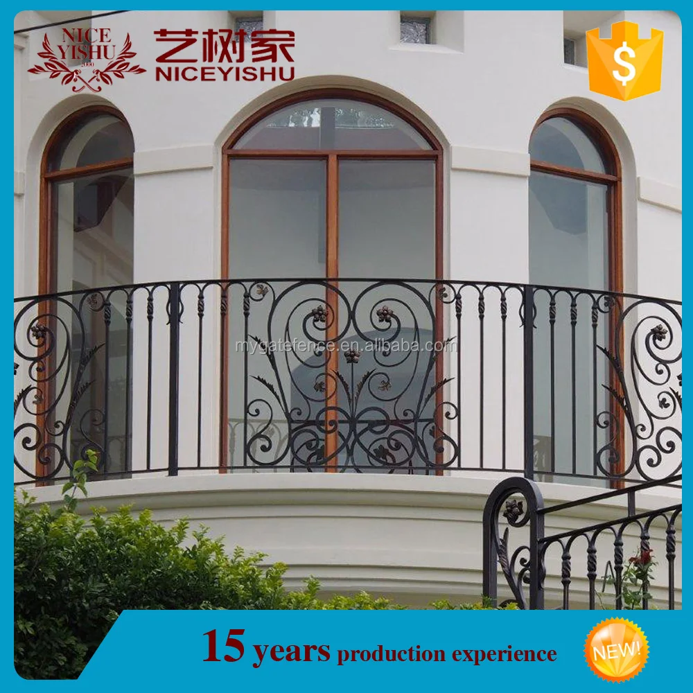 Balcone grill disegni/all'aperto battuto ringhiere in ferro/ferro ...