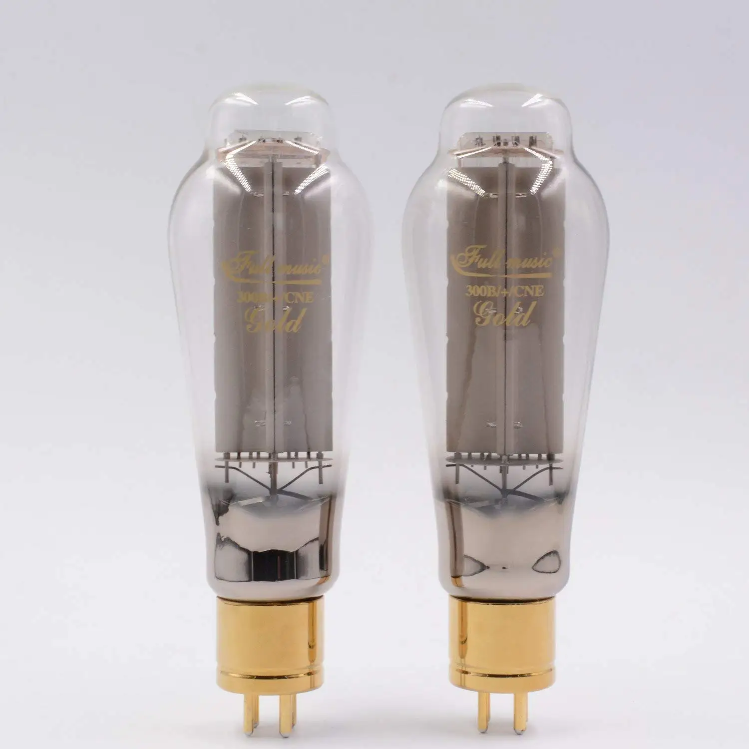 1PAIR TJ FULLMUSIC 300B/+/CNE GOLD Vintage Vacuum Tube Factory matched pair