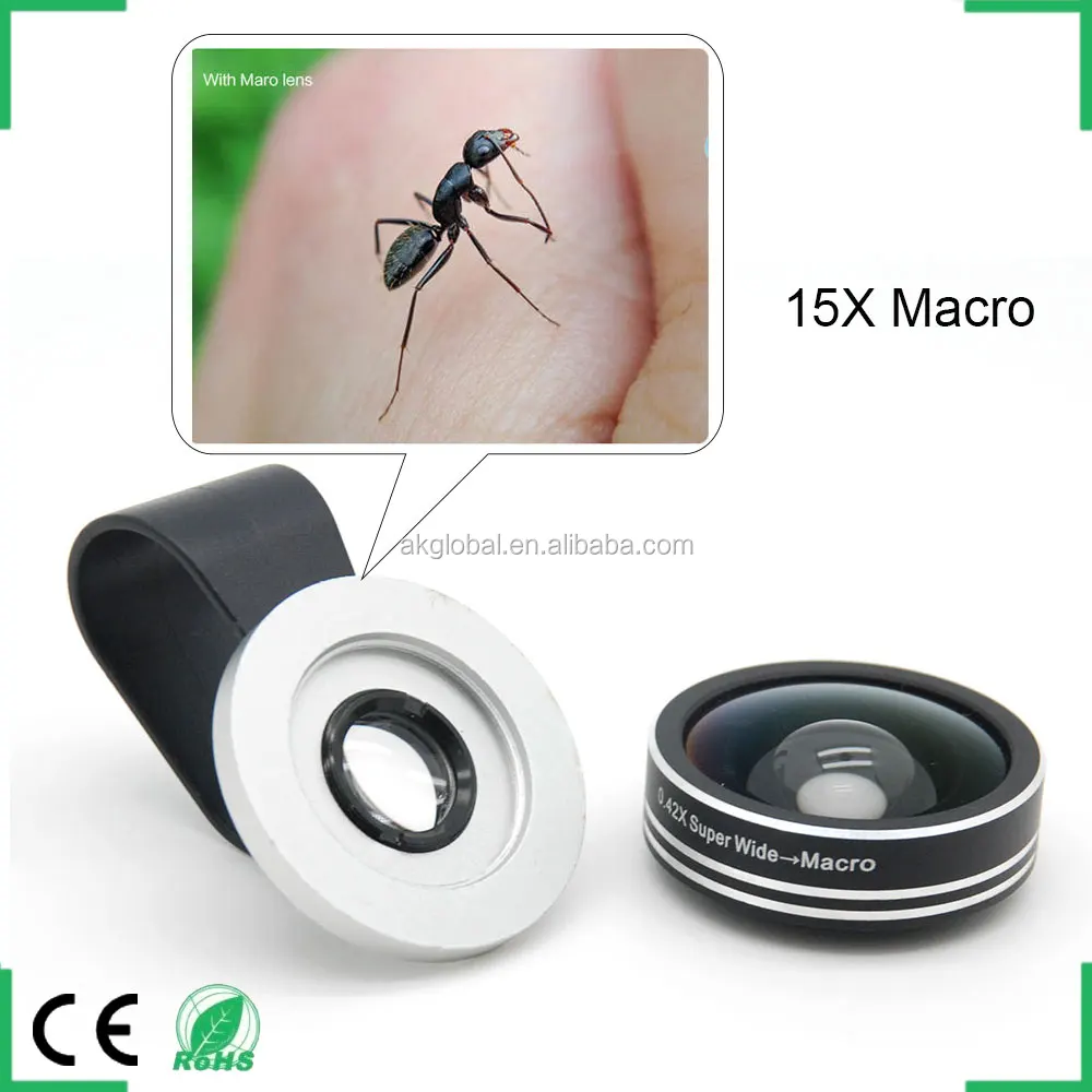 New Products 2016 Innovative Wide Angle Camera Lens 15x New Products 2016 Innovative Wide Angle Camera Lens 15x Macro 2 In One Kit For Iphone 6s Samsung S6 Huawei P8