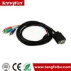 VGA to 3RCA component cable PS2 / STB / PC / TV Video Converter 1.5 3 5 m cable