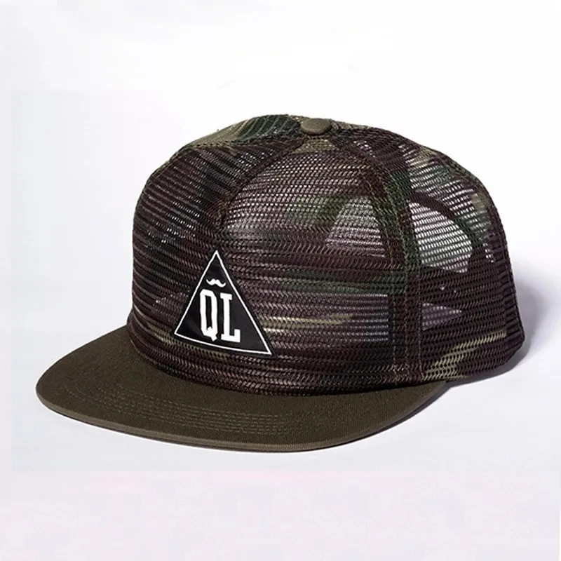 mesh snapback caps