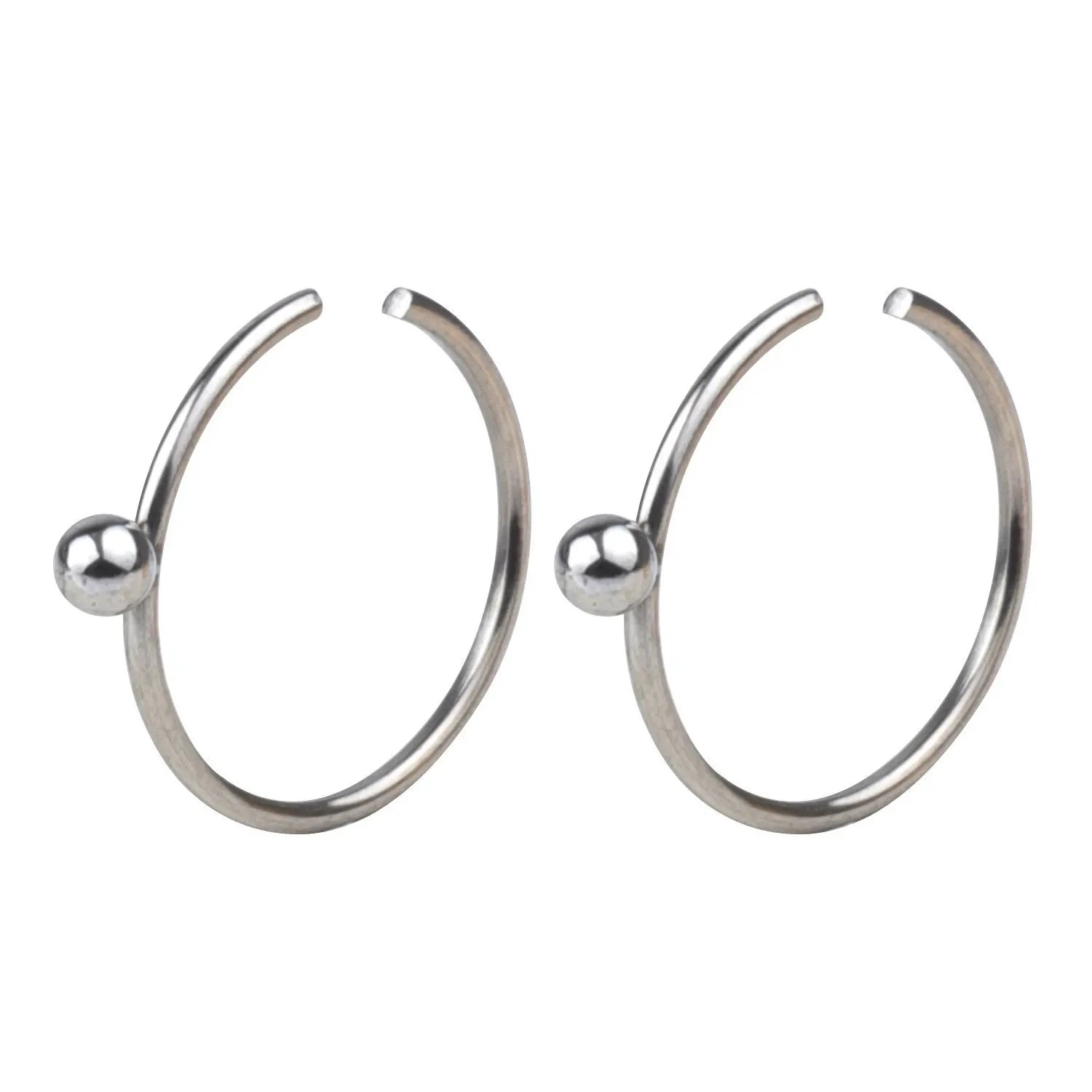 Buy Great my shop 22G Surgical Stainless Steel Nose Ring Hoop Cartilage Surgical Stainless Steel Nose Rings