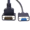 1m Gold Plated 90 Degree DVI-I 24+5 Male to VGA HD15 Male Adapter Cable