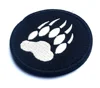 Custom USA OPS PVC MORALE BLACK BEAR Paw US FASTENER Patch Tactical K9 DOG CLAW TRACKER SWAT PATCH Badge APPLIQUE