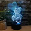 Remote control 3D moon lamp simple Outlet Carry Bunny Princess Night Light