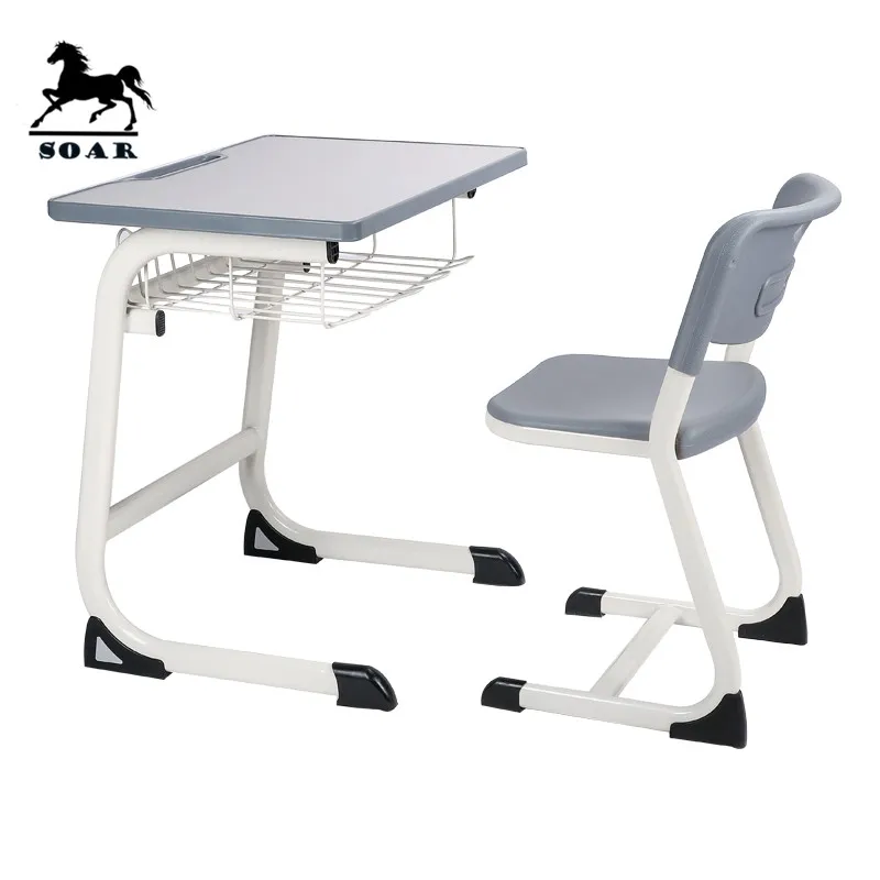 
New classroom desk and chairs / School library furniture / University lecture room table and chair 